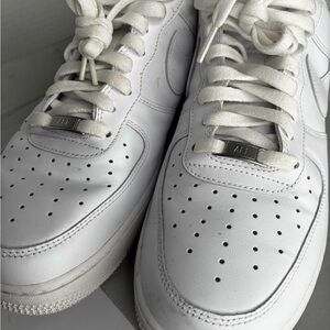 Nike White Perforated Sneakers